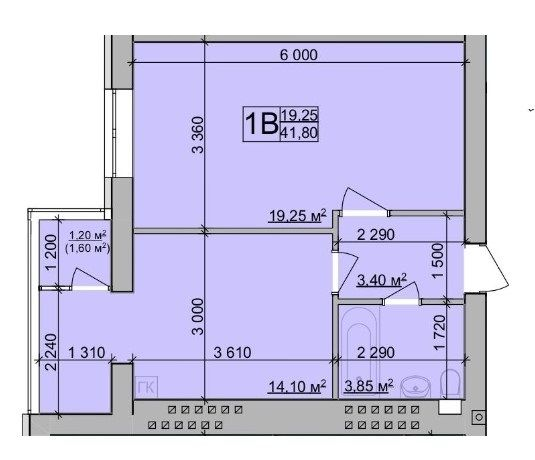 1-кімнатна 41.8 м² в ЖК Зоря від 17 300 грн/м², Вінниця