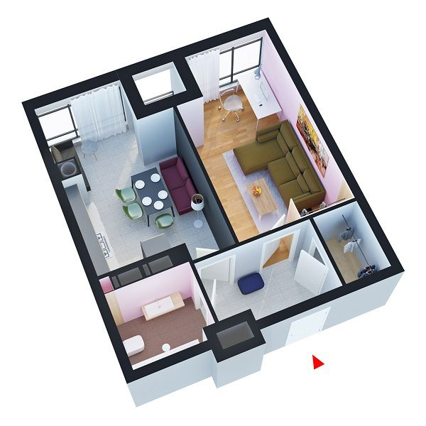 1-кімнатна 45.83 м² в ЖК Барселона від забудовника, с. Софіївська Борщагівка