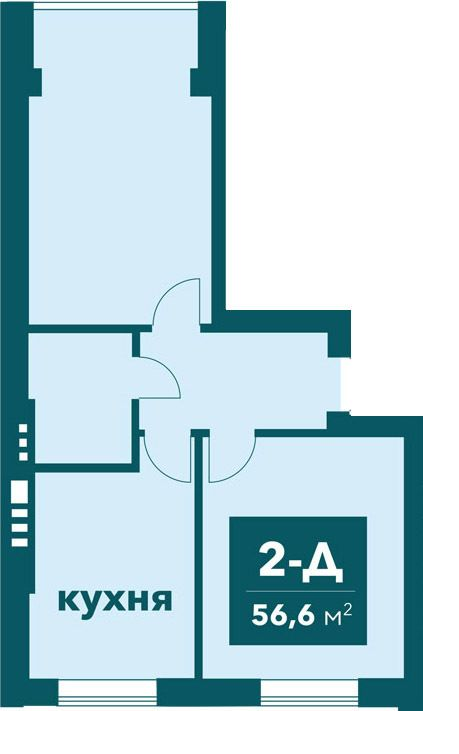 2-кімнатна 56.6 м² в ЖК Ібіс від 24 200 грн/м², м. Ірпінь