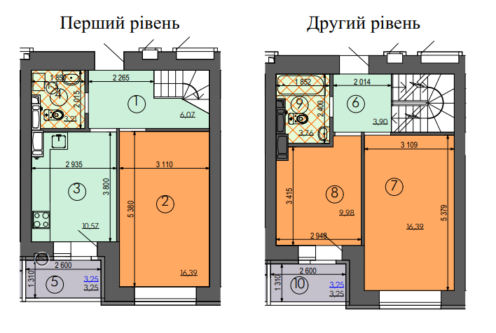 Дворівнева 91.87 м² в ЖК Чарівне Місто від 25 688 грн/м², Київ