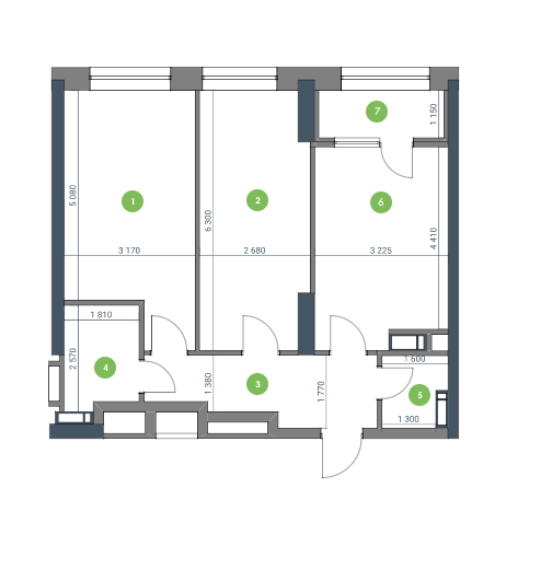 2-комнатная 68.55 м² в ЖК Метрополис от 37 034 грн/м², Киев