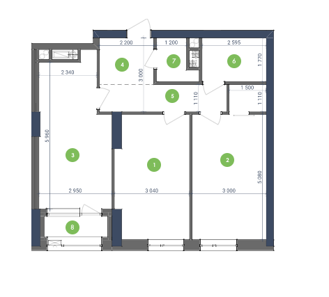 2-кімнатна 70.39 м² в ЖК Метрополіс від 44 182 грн/м², Київ