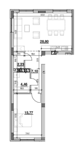 1-комнатная 58.36 м² в ЖК Ріел Сіті от 17 416 грн/м², Львов