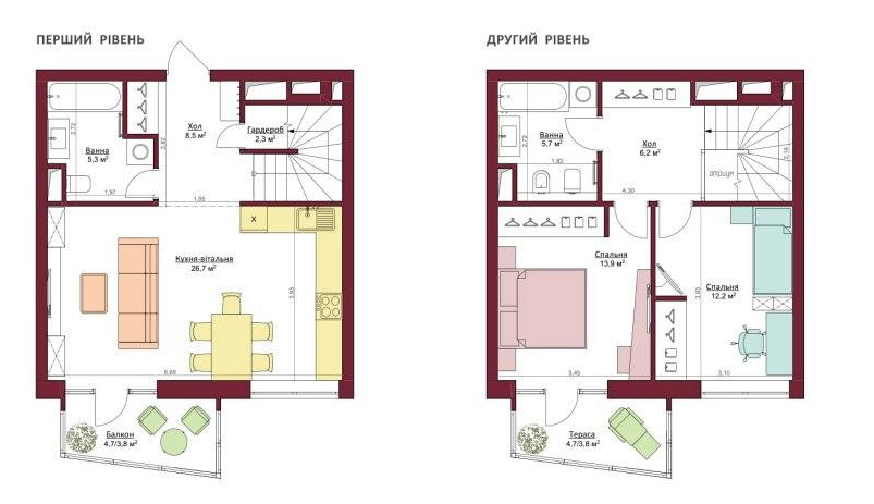 Дворівнева 88.4 м² в ЖК Legenda від 16 250 грн/м², Запоріжжя