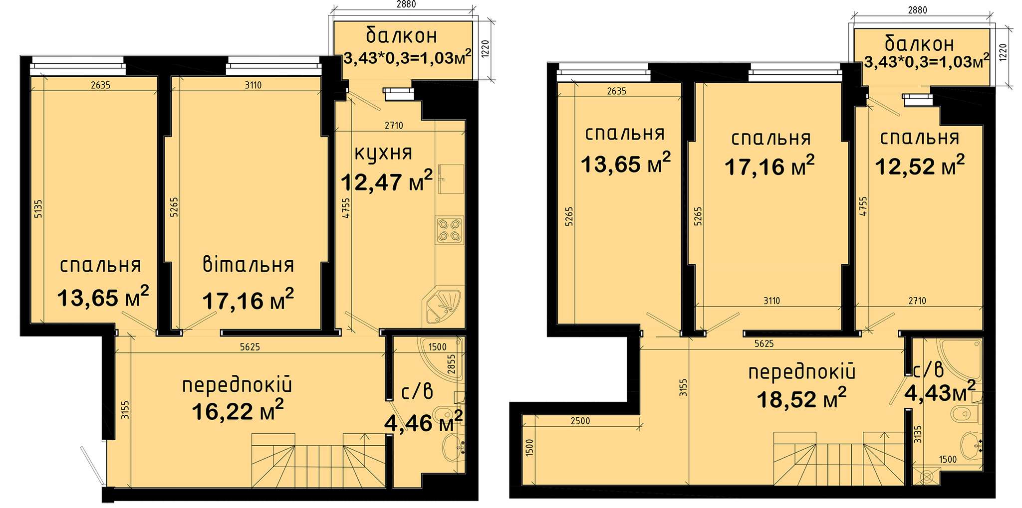 Двухуровневая 132.3 м² в ЖК Авеню 42 от 29 868 грн/м², Киев
