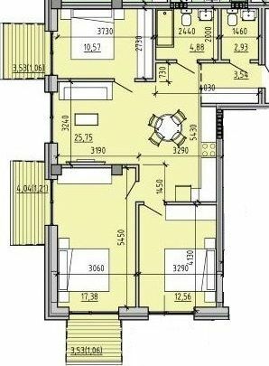 3-комнатная 80.83 м² в ЖК Пространство на 9-й Фонтана от 29 700 грн/м², Одесса