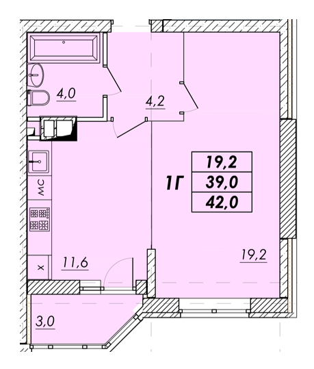 1-кімнатна 40 м² в ЖК Прохоровський квартал від 18 950 грн/м², Одеса