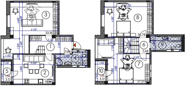 Двухуровневая 137.25 м² в ЖМ Саванна Сити от 18 000 грн/м², г. Бровары