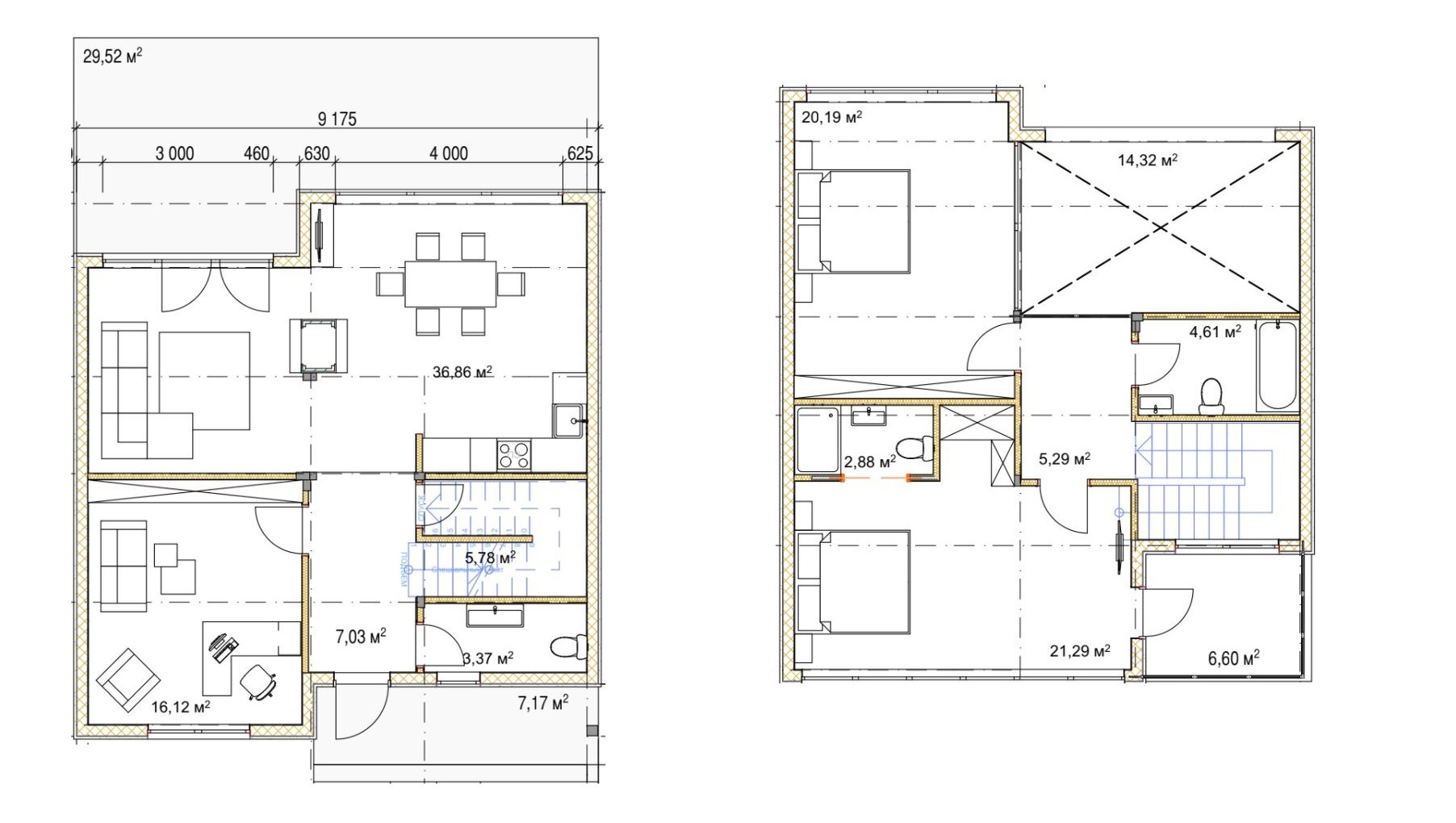 Котедж 139 м² в КМ River Garden від 31 655 грн/м², с. Осещина