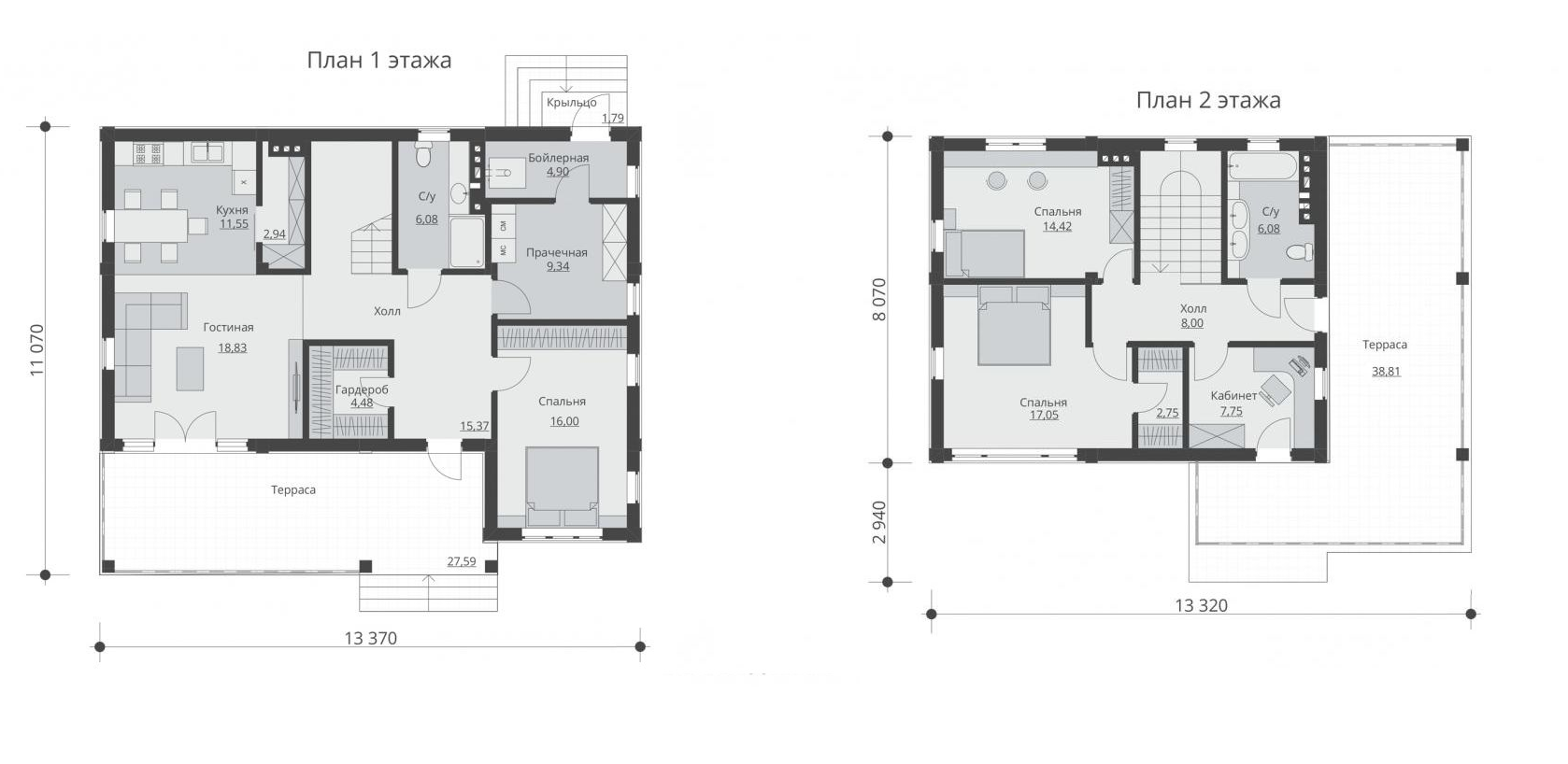 Коттедж 157.19 м² в КГ Бугово от 11 280 грн/м², с. Молодежное