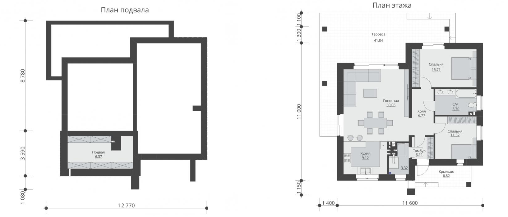 Котедж 92.48 м² в КМ Бугово від 314 690 грн/м², с. Молодіжне