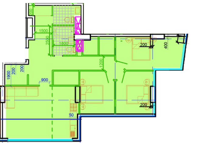 3-кімнатна 104.29 м² в ЖК Central Park від 34 500 грн/м², Дніпро