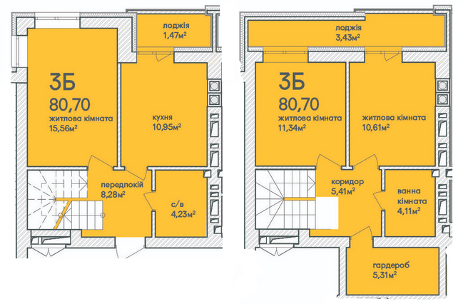 Дворівнева 80.7 м² в ЖК Синергія Сіті (Kvartal Group) від 18 500 грн/м², м. Ірпінь