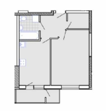 1-кімнатна 40.1 м² в ЖК Райдужний від 13 900 грн/м², Харків