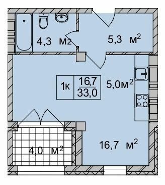 1-комнатная 33 м² в ЖК ТИТУЛ Дом на Пушкинской от 46 700 грн/м², Харьков