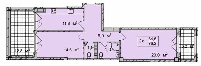 2-кімнатна 76.2 м² в ЖК ТИТУЛ Будинок на Пушкінській від 49 400 грн/м², Харків