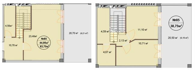 Дворівнева 83.7 м² в ЖК Фелічіта від 36 500 грн/м², Харків