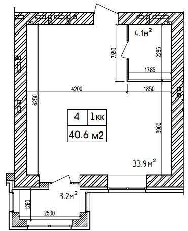 1-кімнатна 40.6 м² в ЖК Аржанова від 20 000 грн/м², Дніпро