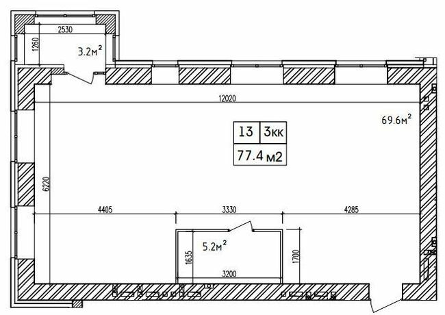 3-комнатная 77.4 м² в ЖК Аржанова от 17 500 грн/м², Днепр