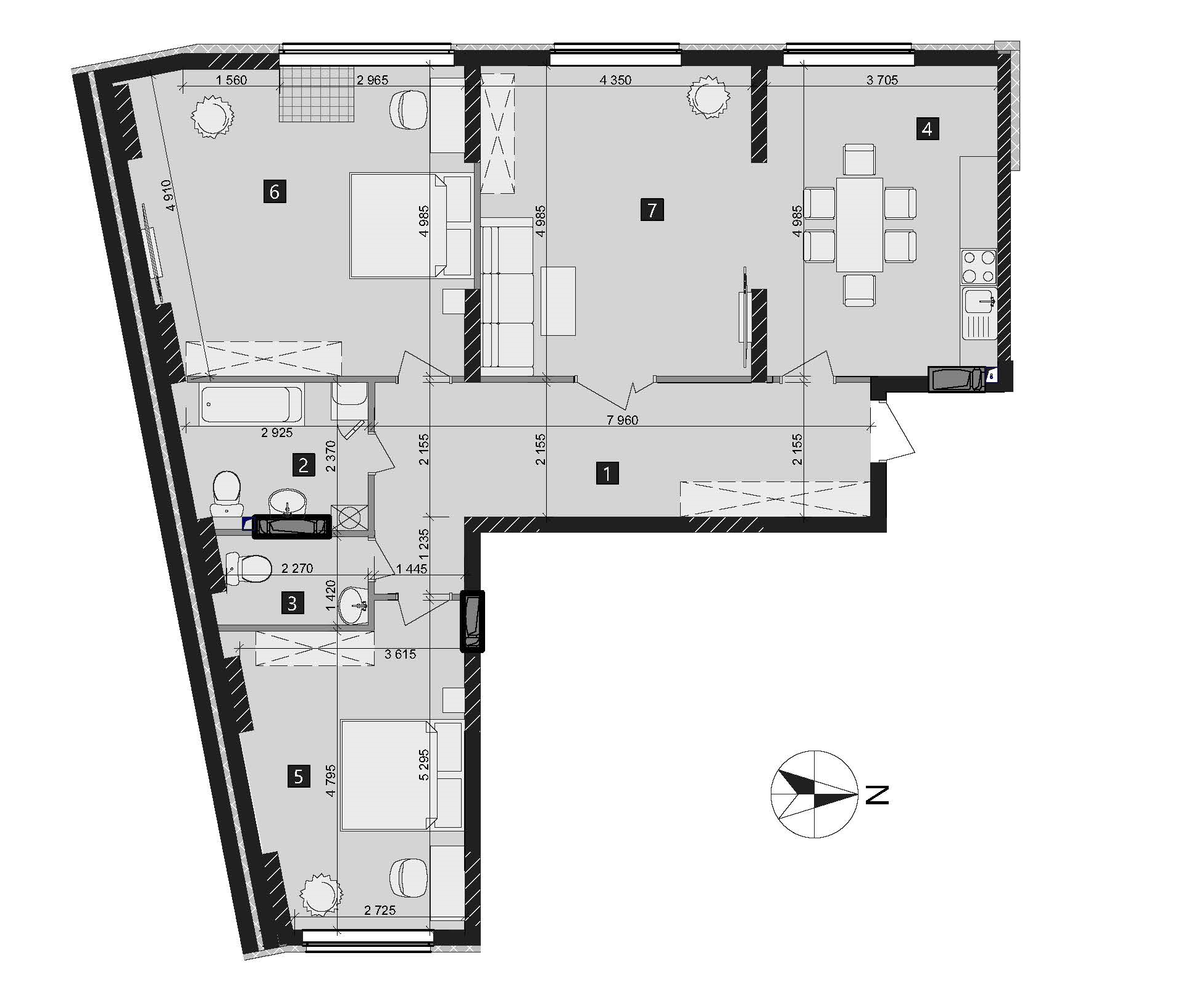 3-кімнатна 110.64 м² в ЖК LIKO-GRAD Perfect Town від 24 000 грн/м², Київ