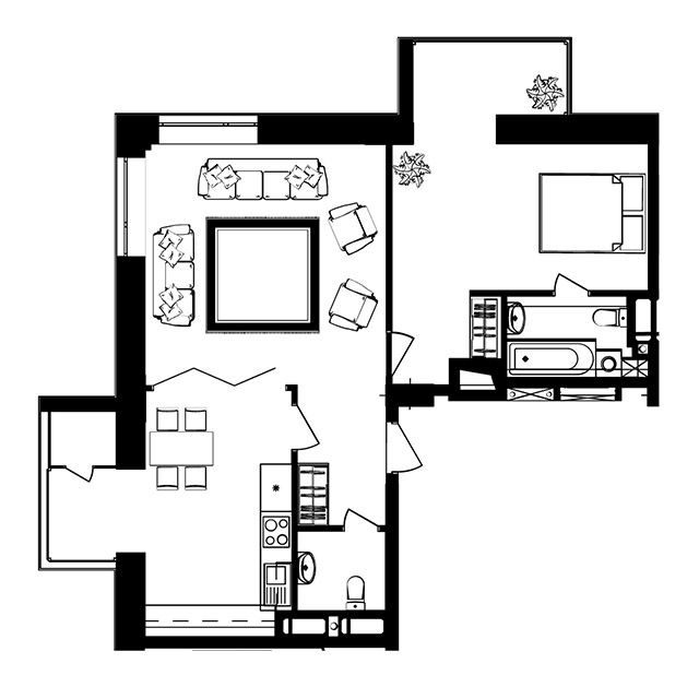 2-кімнатна 68 м² в ЖК Manhattan від забудовника, Івано-Франківськ