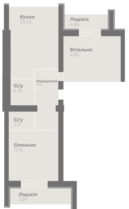 2-кімнатна 89.19 м² в ЖК Central House від 18 800 грн/м², Миколаїв