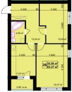 2-комнатная 65.37 м² в ЖК Санни Хилл от 14 000 грн/м², пгт Великая Березовица