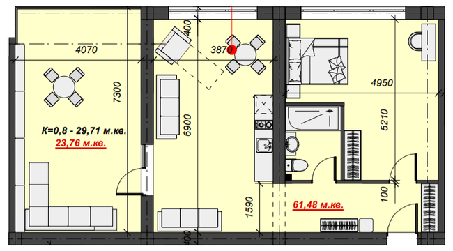 3-кімнатна 85.24 м² в ЖК Green Park Resort від 28 900 грн/м², с. Поляна