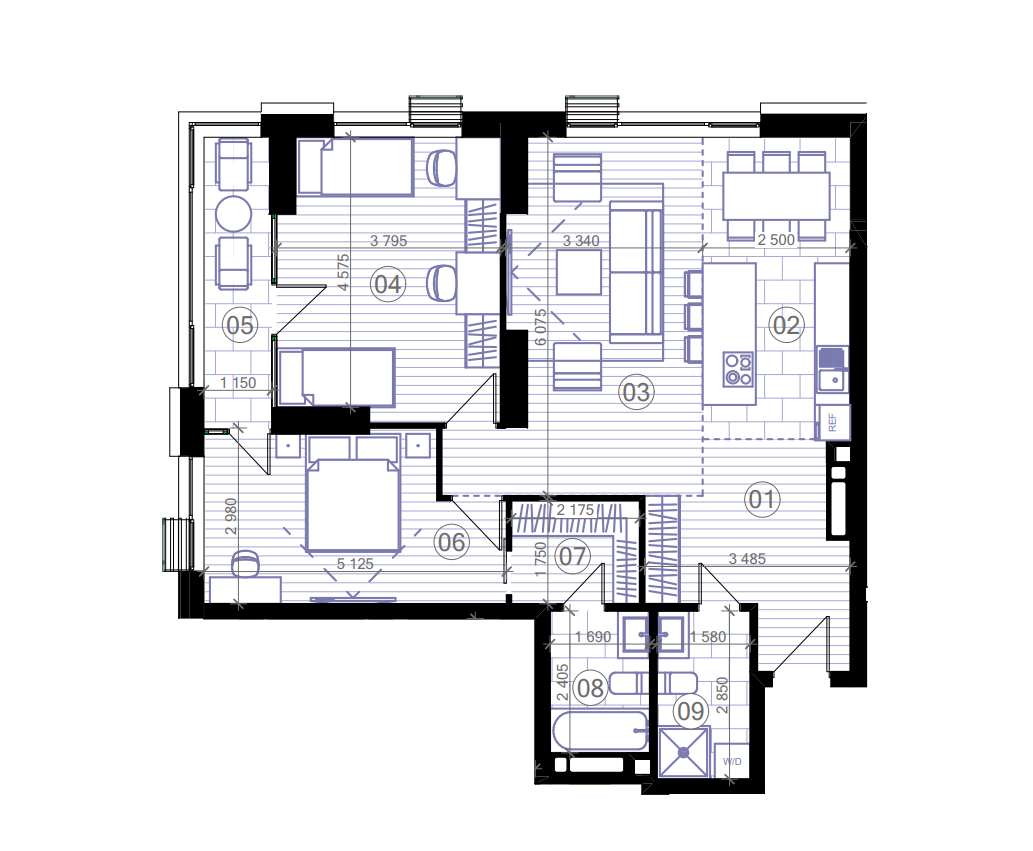 3-комнатная 91.67 м² в ЖК Creator City от 51 394 грн/м², Киев