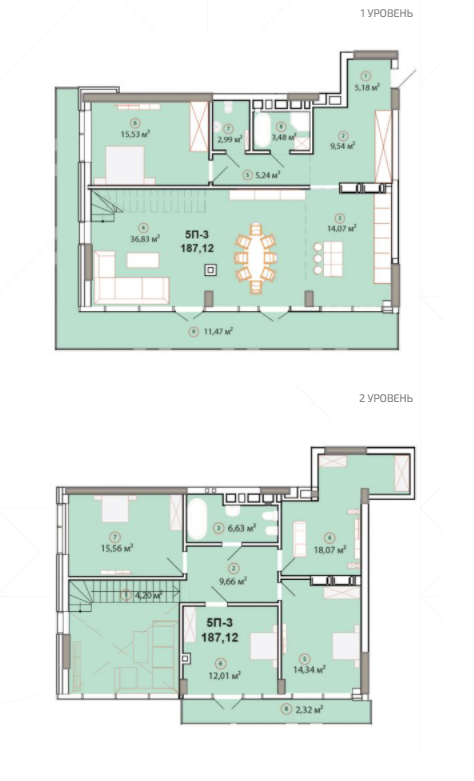 Двухуровневая 187.12 м² в ЖК Edelweiss House от 72 819 грн/м², Киев