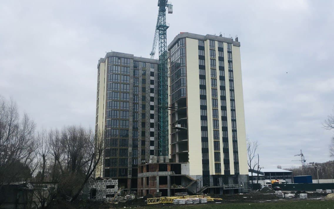 Хід будівництва ЖК Park Plaza, січ, 2021 рік