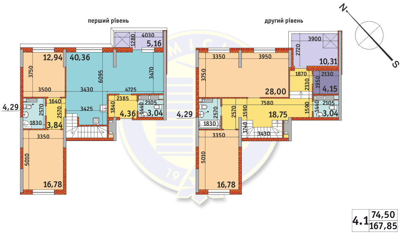 Двухуровневая 167.85 м² в ЖК Злагода от 22 680 грн/м², Киев