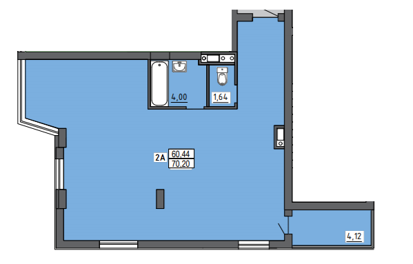 2-кімнатна 70 м² в ЖК Юпітер від забудовника, Одеса