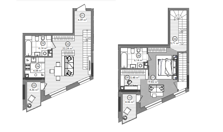 Дворівнева 84.71 м² в ЖК Creator City від 38 395 грн/м², Київ