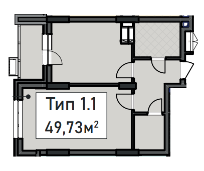 1-комнатная 49.73 м² в ЖК CRYSTAL RESIDENCE от 64 500 грн/м², Киев