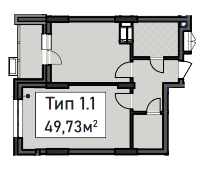 1-кімнатна 49.73 м² в ЖК CRYSTAL RESIDENCE від 64 500 грн/м², Київ