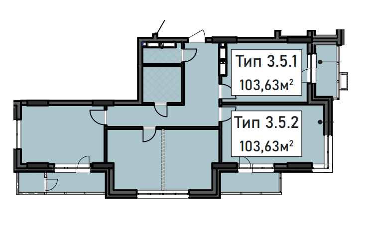 3-комнатная 103.63 м² в ЖК CRYSTAL RESIDENCE от 65 500 грн/м², Киев