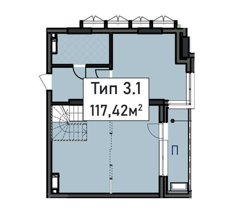 3-кімнатна 117.42 м² в ЖК CRYSTAL RESIDENCE від 49 000 грн/м², Київ