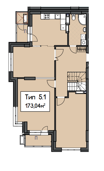 3-комнатная 173.04 м² в ЖК CRYSTAL RESIDENCE от 49 000 грн/м², Киев