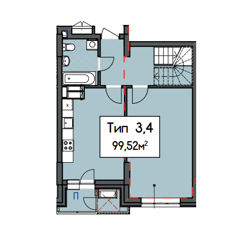 3-кімнатна 99.52 м² в ЖК CRYSTAL RESIDENCE від 49 000 грн/м², Київ