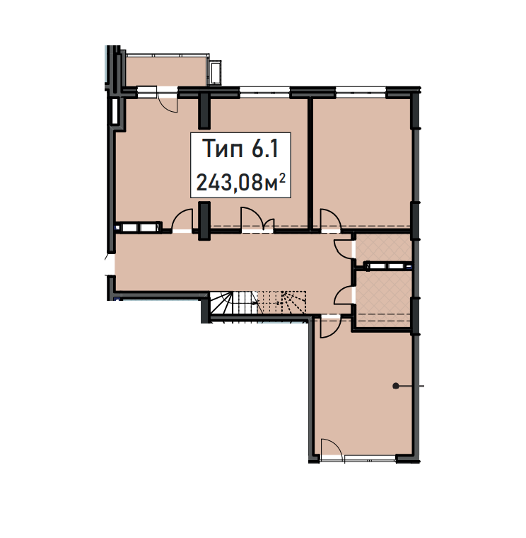 5+ комнат 243.08 м² в ЖК CRYSTAL RESIDENCE от 53 000 грн/м², Киев