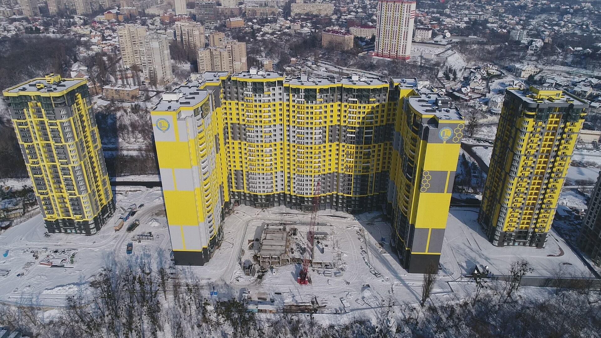 Ход строительства ЖК Медовый, янв, 2021 год