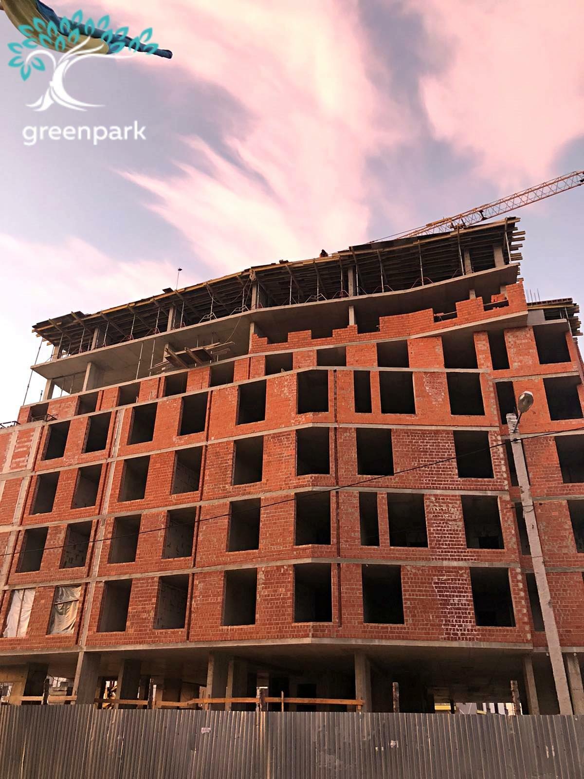 Ход строительства ЖК Green Park, ноя, 2020 год