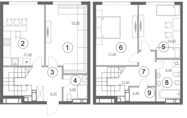 Двухуровневая 97 м² в ЖК Greenville Park от 61 650 грн/м², Киев