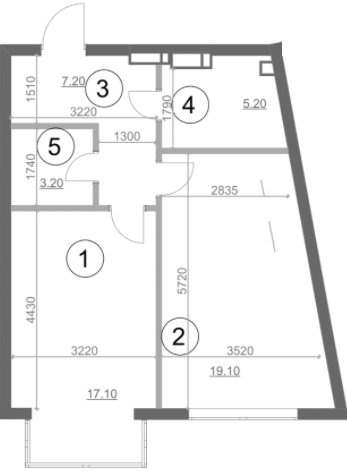 1-кімнатна 51.8 м² в ЖК Greenville Park від 73 950 грн/м², Київ