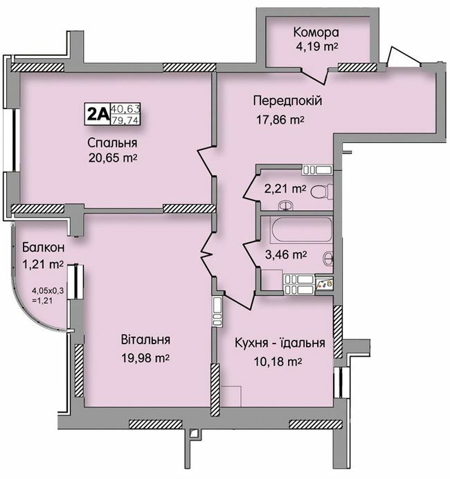 2-кімнатна 79.74 м² в ЖК по вул. Ю. Кондратюка від 20 700 грн/м², Київ