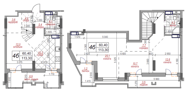 Двухуровневая 113.3 м² в ЖК West House от 42 550 грн/м², Киев