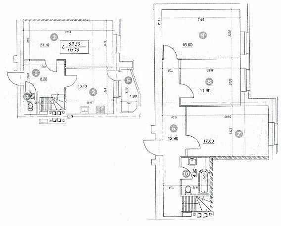 Двухуровневая 111.7 м² в ЖК Уюткино от 13 000 грн/м², г. Борисполь