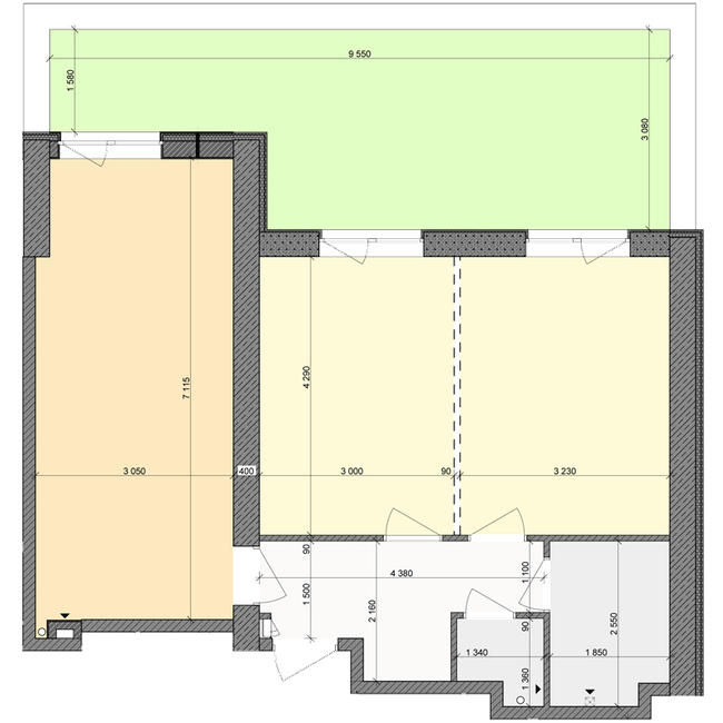 2-комнатная 61.1 м² в ЖК Столичный от 18 000 грн/м², г. Васильков