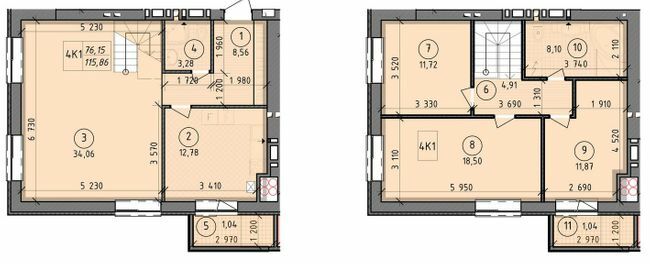 Двухуровневая 115.86 м² в ЖК Французский бульвар от 14 650 грн/м², г. Вышгород